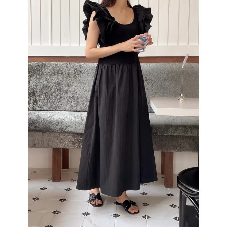 切り替え袖なしワンピース | Ulysses | 詳細画像11 