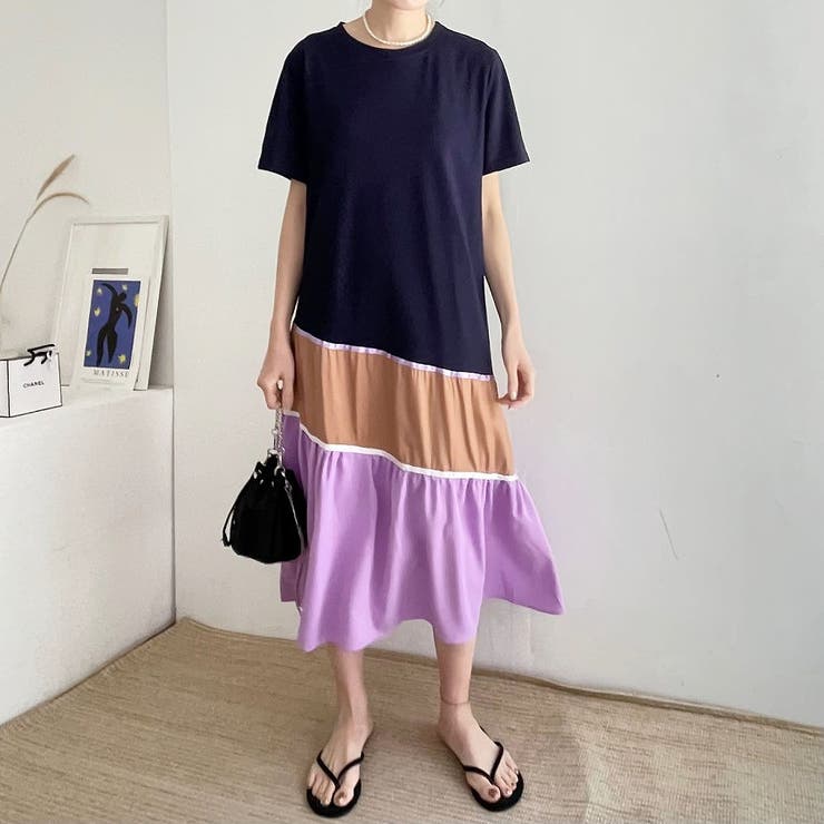 切り替え半袖ワンピース | Ulysses | 詳細画像2 