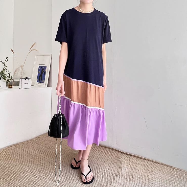 切り替え半袖ワンピース | Ulysses | 詳細画像3 