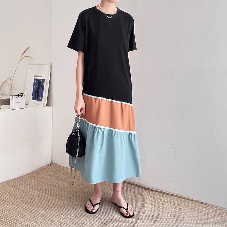 切り替え半袖ワンピース | Ulysses | 詳細画像6 