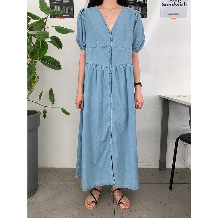 デニム半袖ワンピース | Ulysses | 詳細画像4 