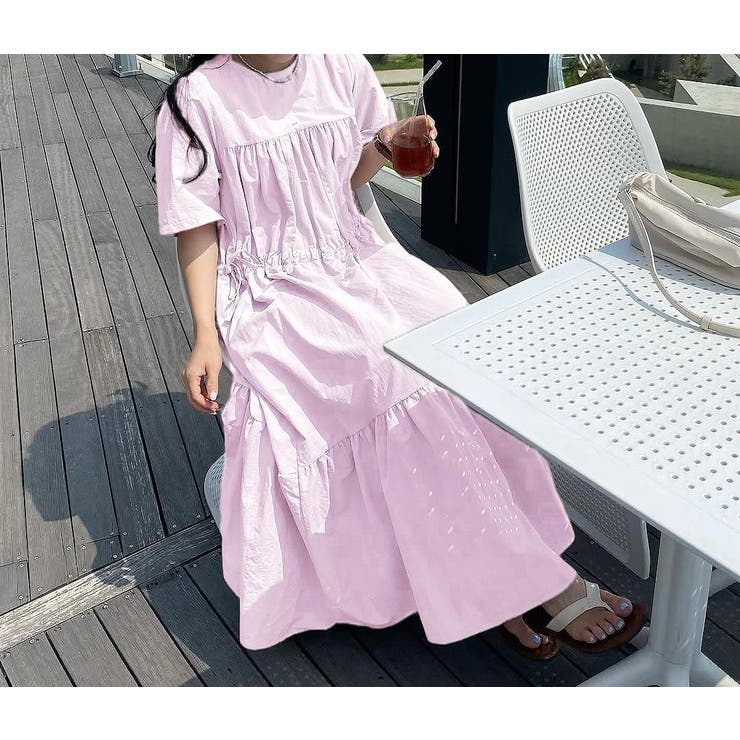 ドローストリング半袖ワンピース | Ulysses | 詳細画像2 