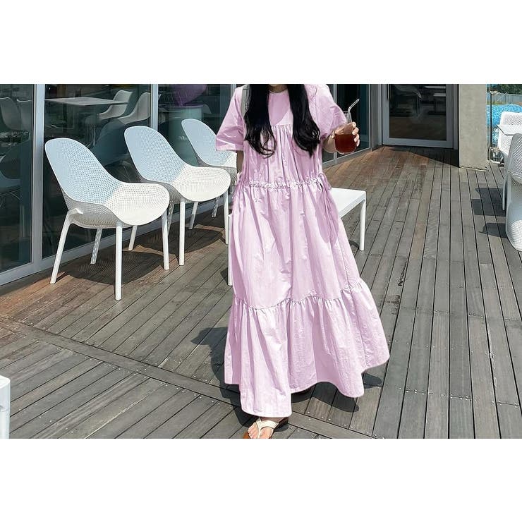 ドローストリング半袖ワンピース | Ulysses | 詳細画像3 