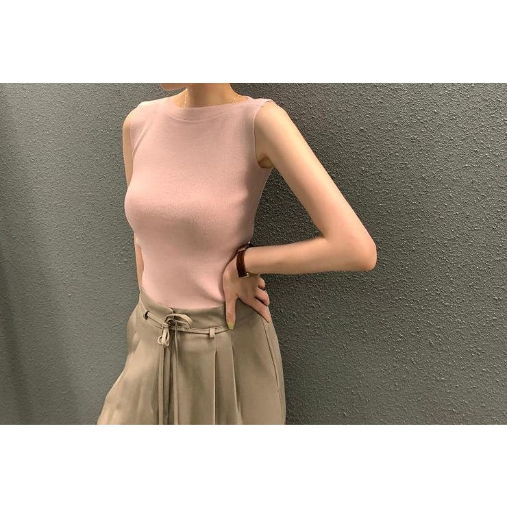 ピンク | 袖なしニットトップス | Ulysses
