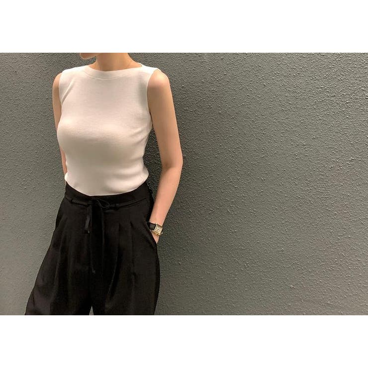 ホワイト | 袖なしニットトップス | Ulysses