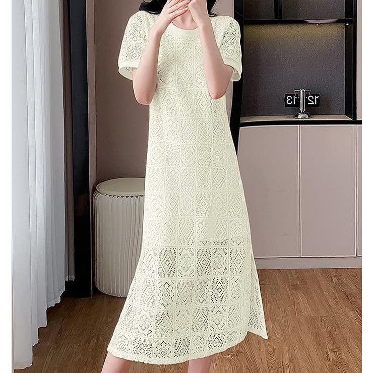 半袖パンチングレースワンピース | Ulysses | 詳細画像2 