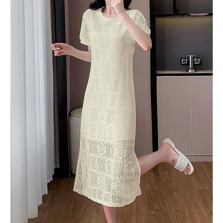 半袖パンチングレースワンピース | Ulysses | 詳細画像4 