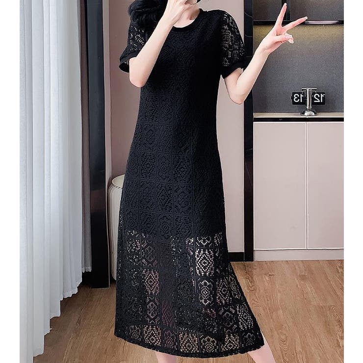 半袖パンチングレースワンピース | Ulysses | 詳細画像5 