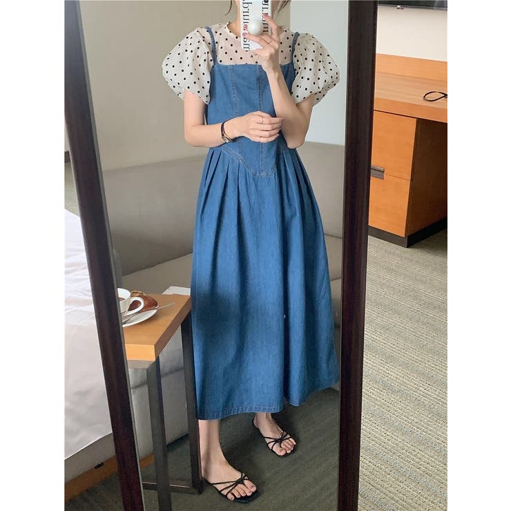 ブルー | デニムキャミワンピース | Ulysses