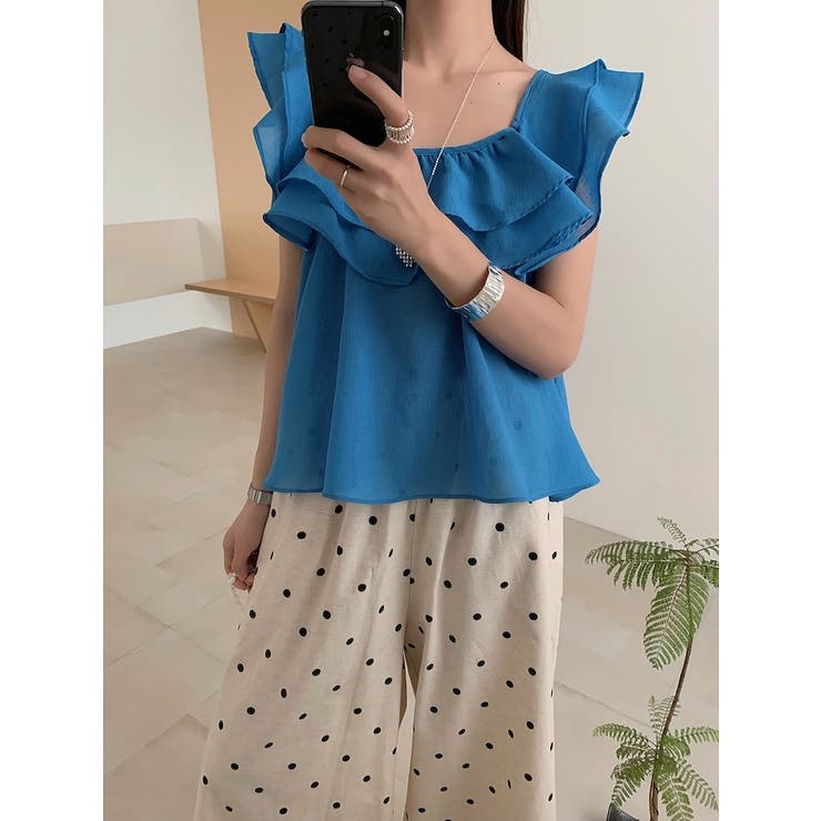 リボンフリル袖なしトップス | Ulysses | 詳細画像5 