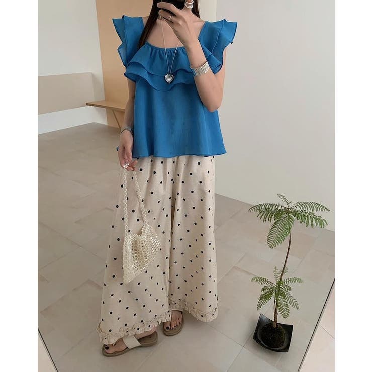 リボンフリル袖なしトップス | Ulysses | 詳細画像7 