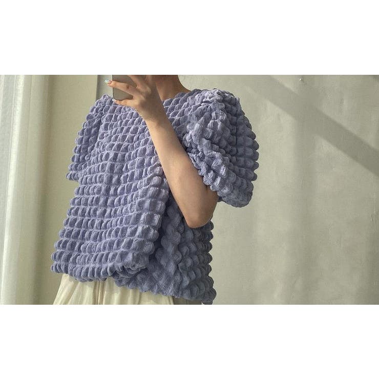 パープル | パフスリーブ半袖トップス | Ulysses