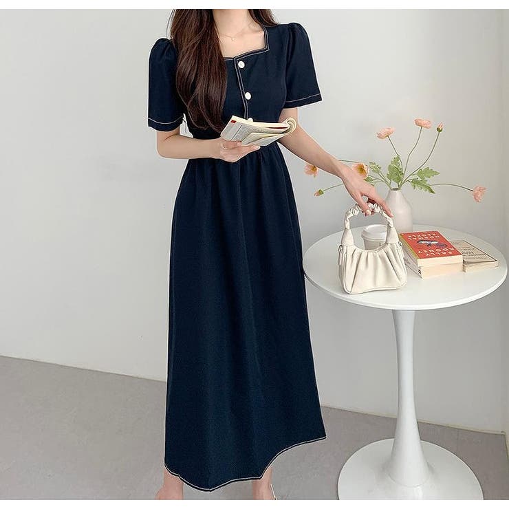 半袖スクエアネックラインワンピース | Ulysses | 詳細画像5 