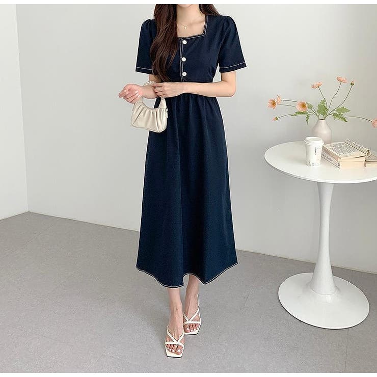 半袖スクエアネックラインワンピース | Ulysses | 詳細画像6 