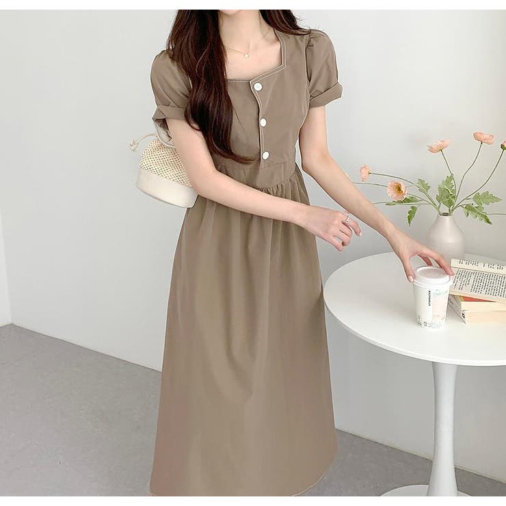 半袖スクエアネックラインワンピース | Ulysses | 詳細画像9 