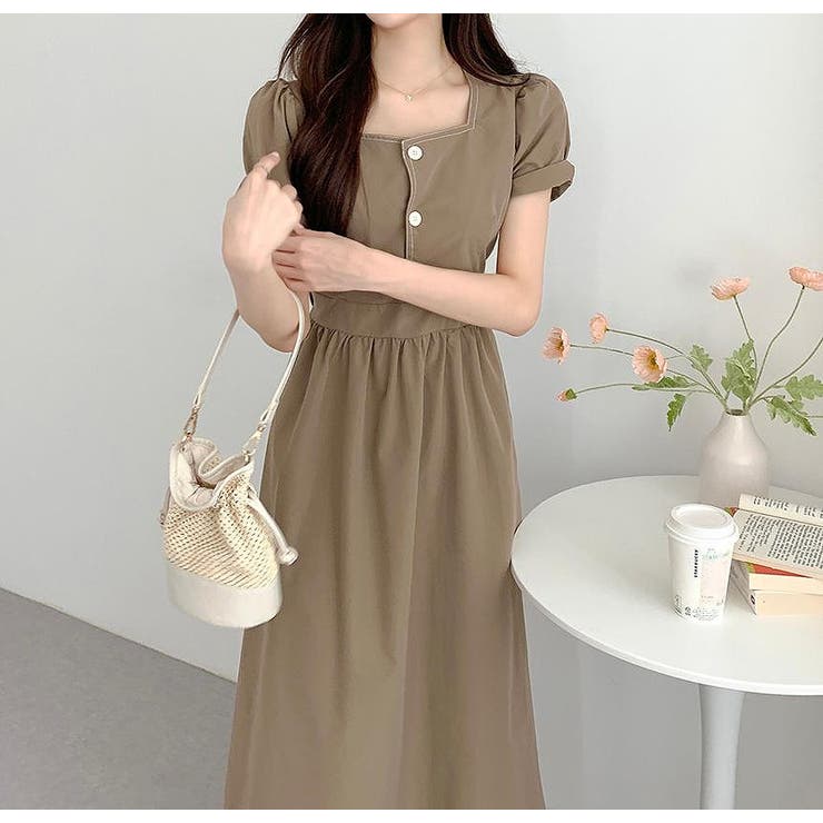 半袖スクエアネックラインワンピース | Ulysses | 詳細画像10 