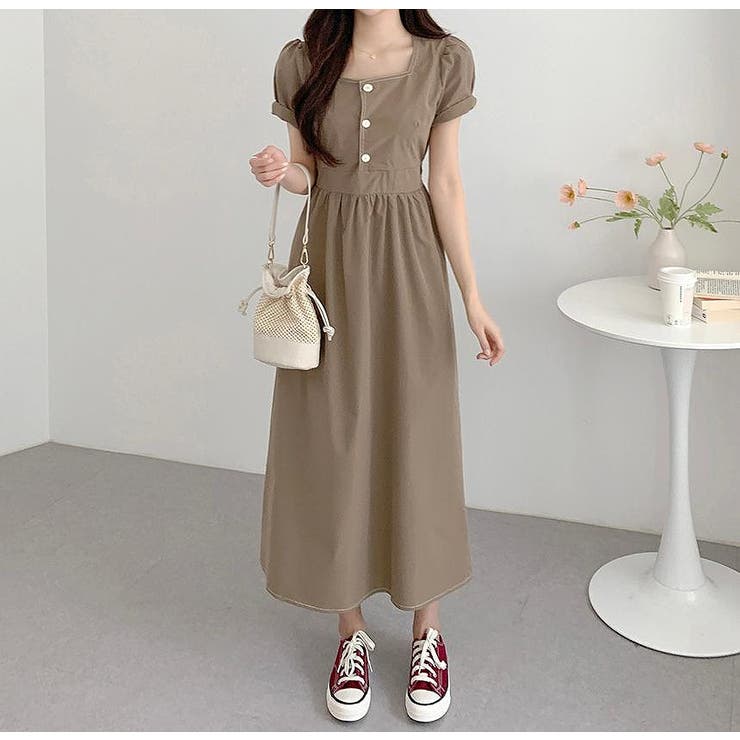 半袖スクエアネックラインワンピース | Ulysses | 詳細画像12 