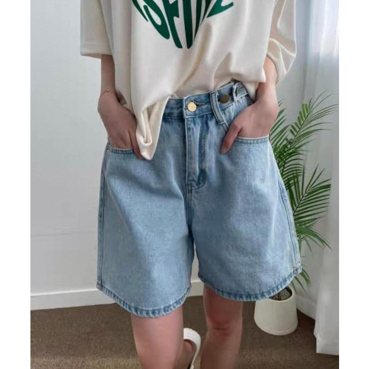 リズリサ デニム ショートパンツ デニム ショートパンツ レディース[品番：II000001188