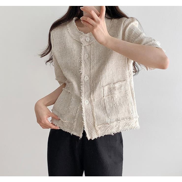 シングルブレスト半袖ショートジャケット | Ulysses | 詳細画像2 