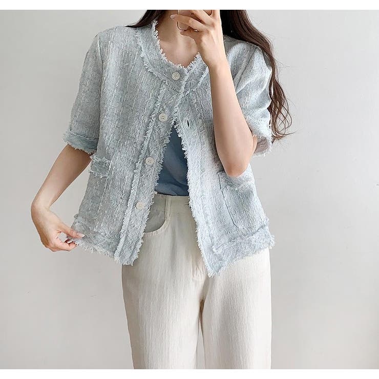 シングルブレスト半袖ショートジャケット | Ulysses | 詳細画像7 