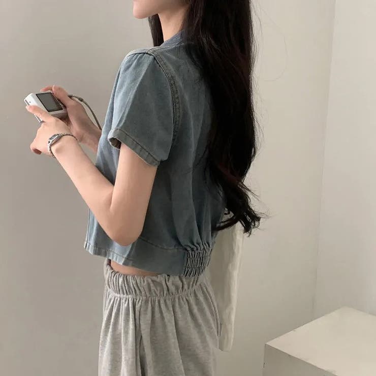 半袖ショートデニムシャツ | Ulysses | 詳細画像1 