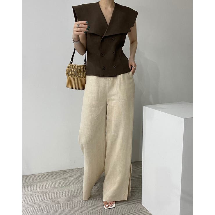 ダブルブレスト袖なしベスト | Ulysses | 詳細画像8 