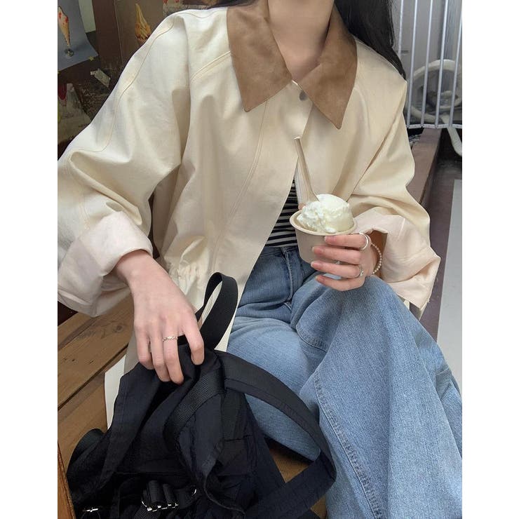 カラーコントラストの襟付きジャケット | Ulysses | 詳細画像2 