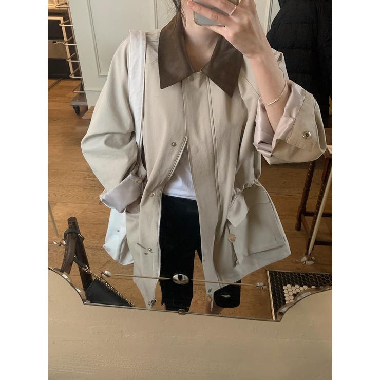 カラーコントラストの襟付きジャケット | Ulysses | 詳細画像5 