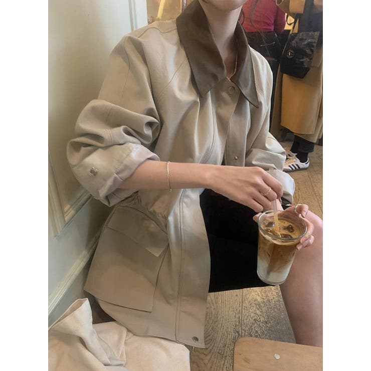 カラーコントラストの襟付きジャケット | Ulysses | 詳細画像6 