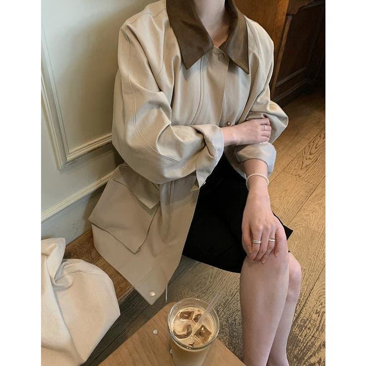 カラーコントラストの襟付きジャケット | Ulysses | 詳細画像7 