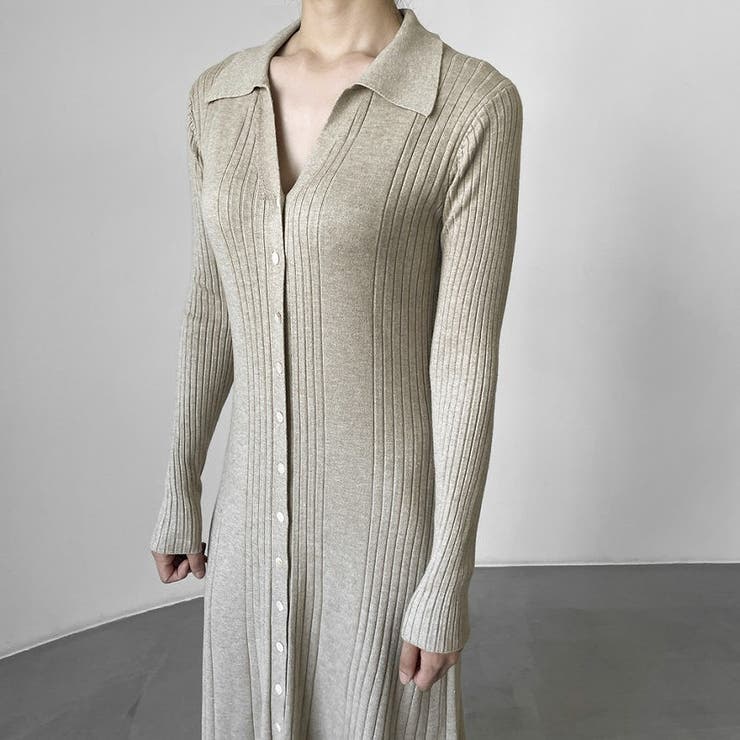 ボタンダウンニットワンピース | Ulysses | 詳細画像2 