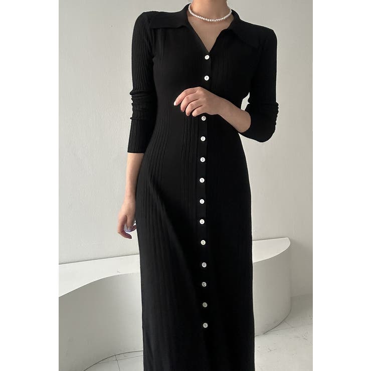 ボタンダウンニットワンピース | Ulysses | 詳細画像6 