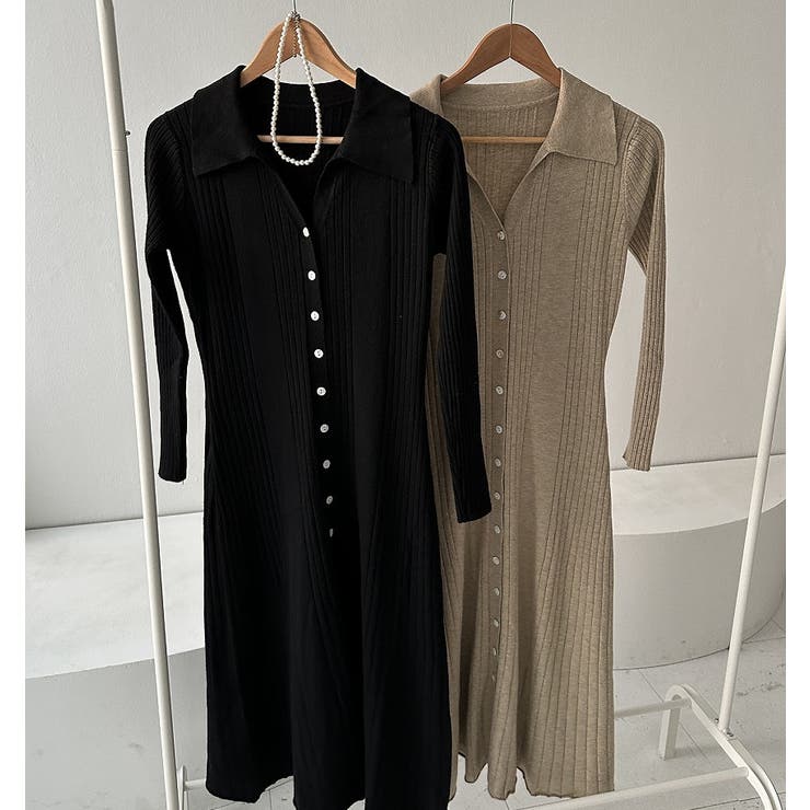 ボタンダウンニットワンピース | Ulysses | 詳細画像8 