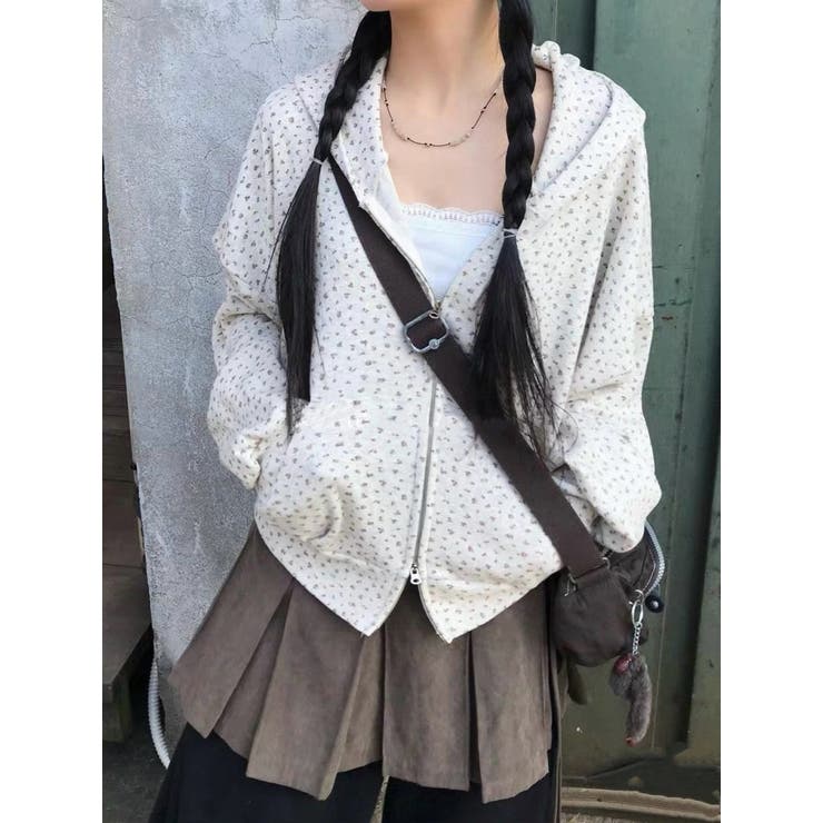 フード付きプリントスウェットダブルジップジャケット | Ulysses | 詳細画像1 