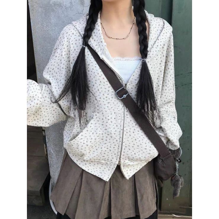 フード付きプリントスウェットダブルジップジャケット | Ulysses | 詳細画像3 