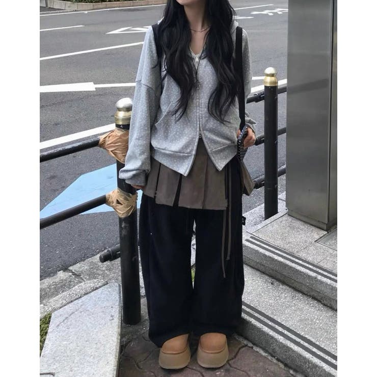 フード付きプリントスウェットダブルジップジャケット | Ulysses | 詳細画像5 