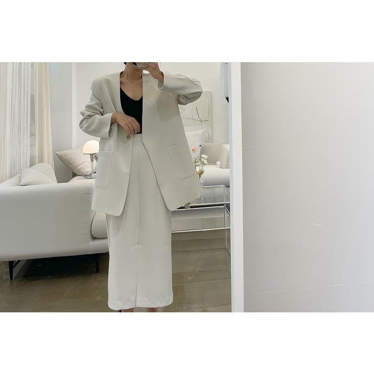 リボンスーツジャケットスリットスカートセットアップ | Ulysses | 詳細画像3 