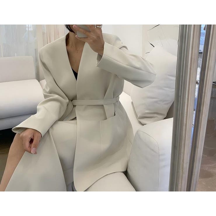 リボンスーツジャケットスリットスカートセットアップ | Ulysses | 詳細画像5 