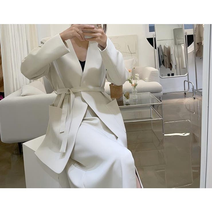 リボンスーツジャケットスリットスカートセットアップ | Ulysses | 詳細画像6 