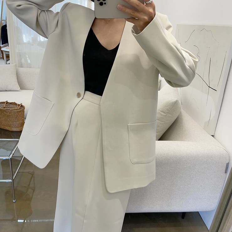 リボンスーツジャケットスリットスカートセットアップ | Ulysses | 詳細画像7 