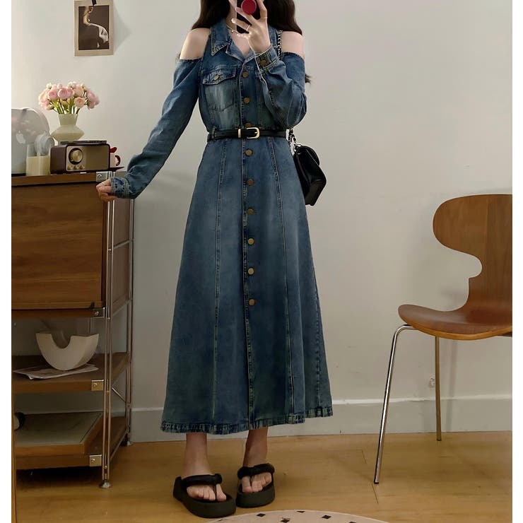 デニムオフショルダーワンピース | Ulysses | 詳細画像1 