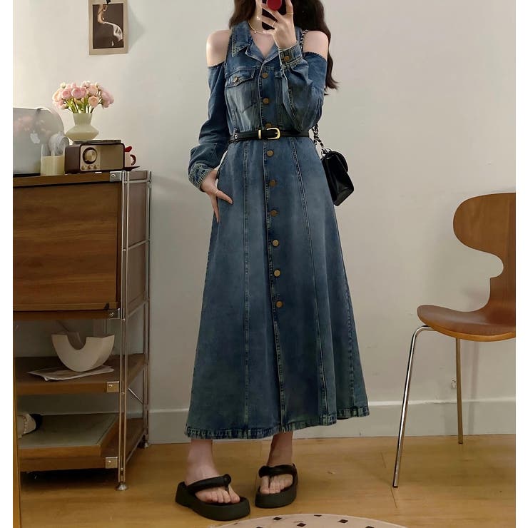 デニムオフショルダーワンピース | Ulysses | 詳細画像2 