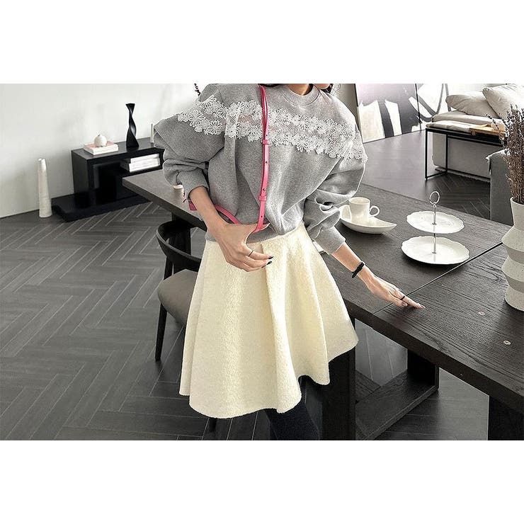 レース切り替え長袖トレーナー | Ulysses | 詳細画像2 