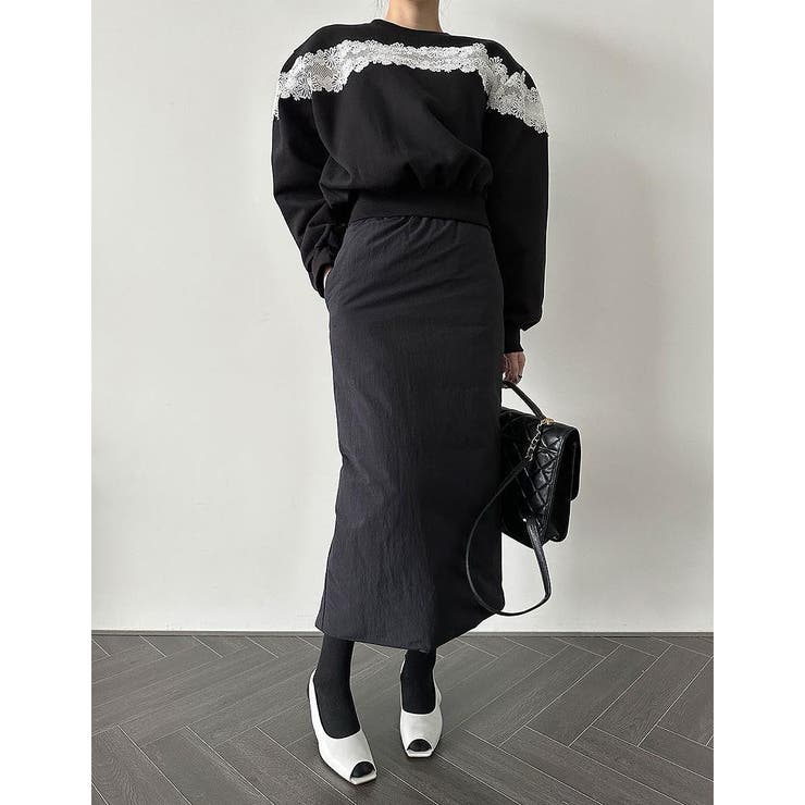 レース切り替え長袖トレーナー | Ulysses | 詳細画像8 