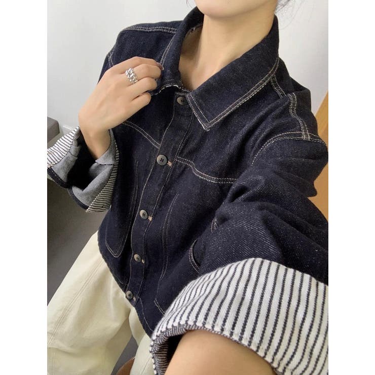 デニムシングルブレストショートジャケット | Ulysses | 詳細画像3 