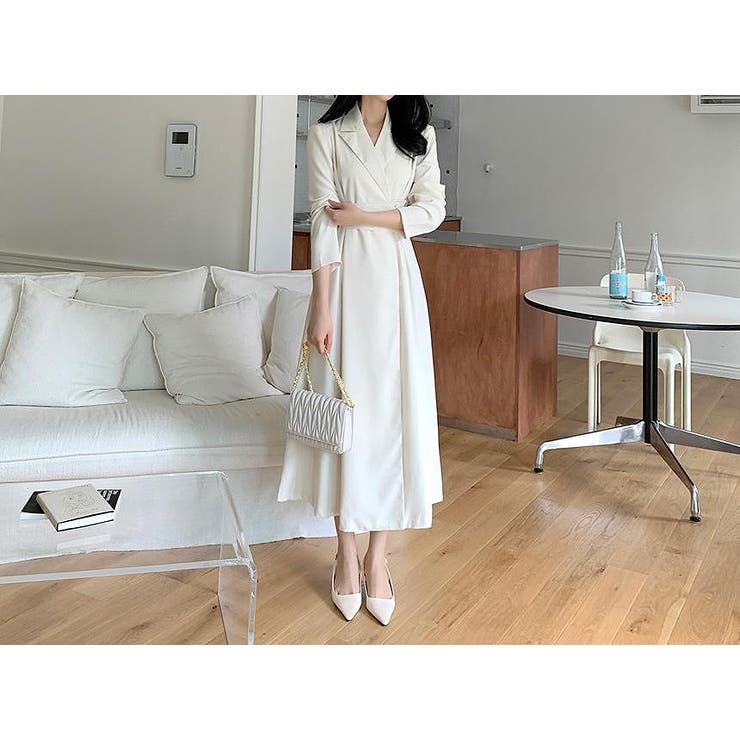 襟付き長袖ワンピース | Ulysses | 詳細画像1 