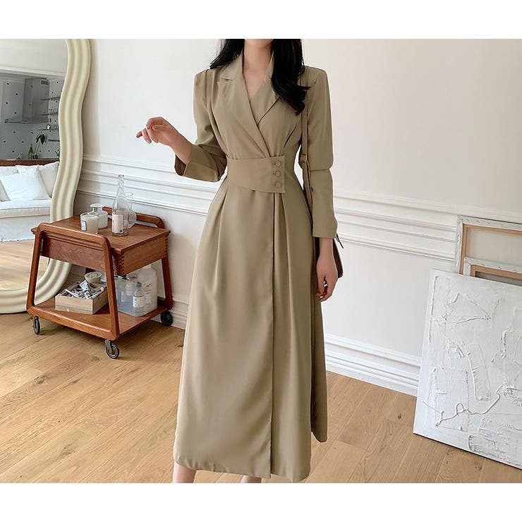 襟付き長袖ワンピース | Ulysses | 詳細画像6 