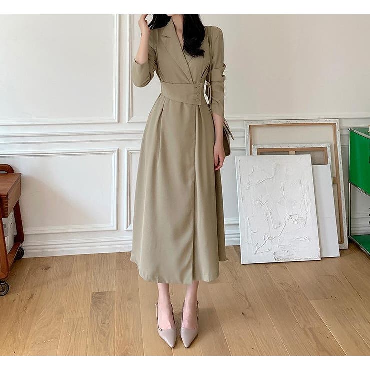 襟付き長袖ワンピース | Ulysses | 詳細画像8 