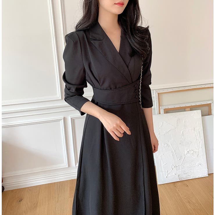 襟付き長袖ワンピース | Ulysses | 詳細画像9 