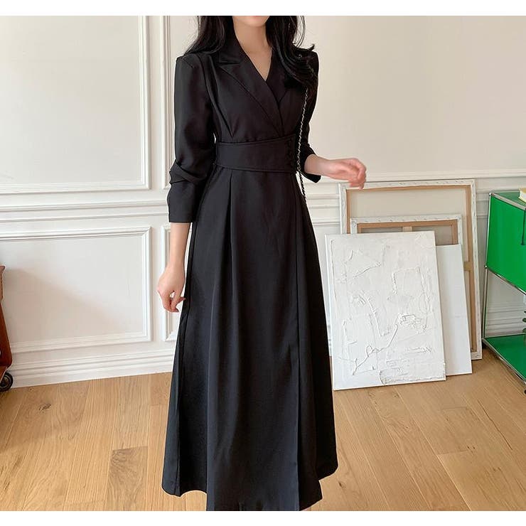 襟付き長袖ワンピース | Ulysses | 詳細画像10 